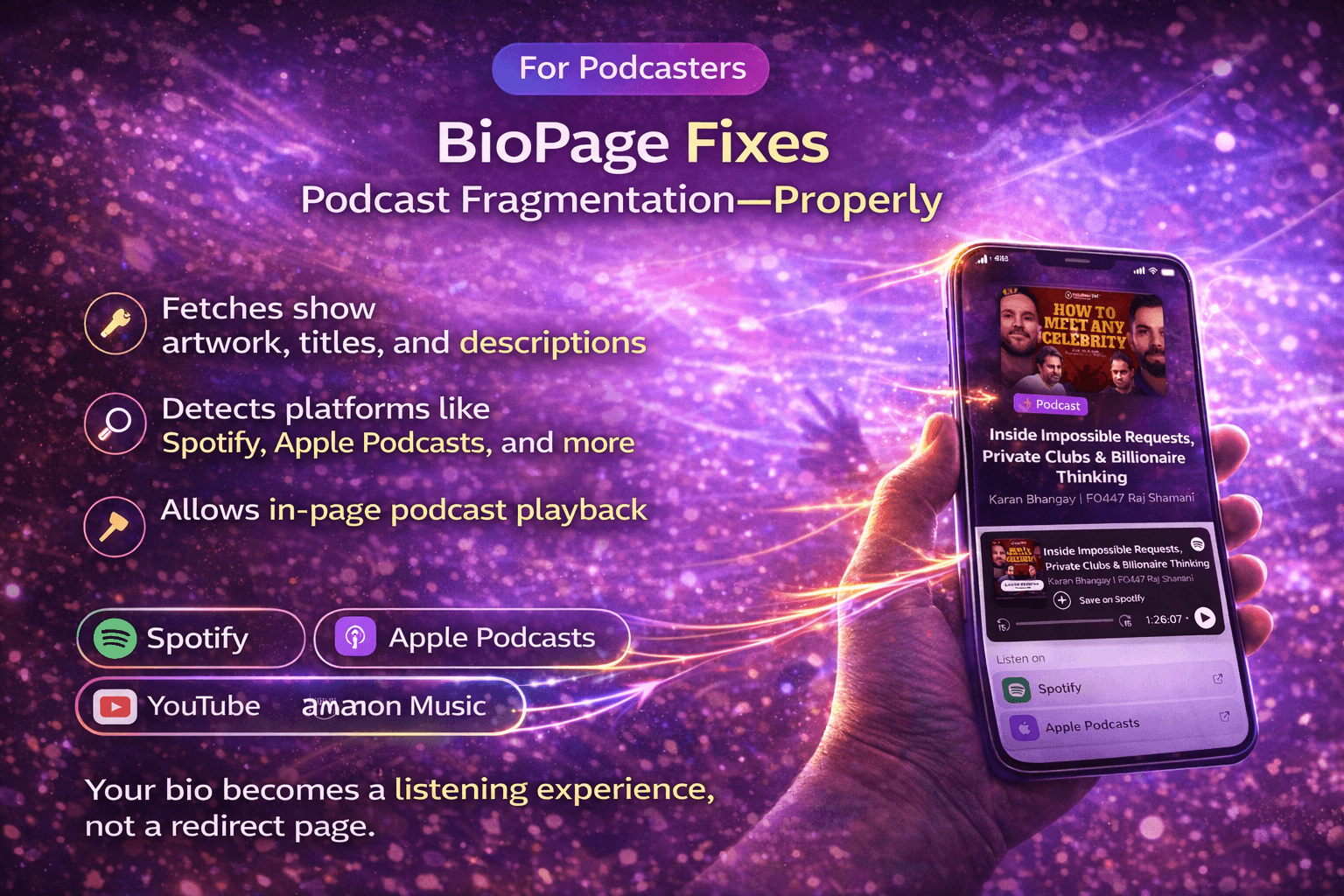 How to Add a Podcast Link to Your Lnkk.it