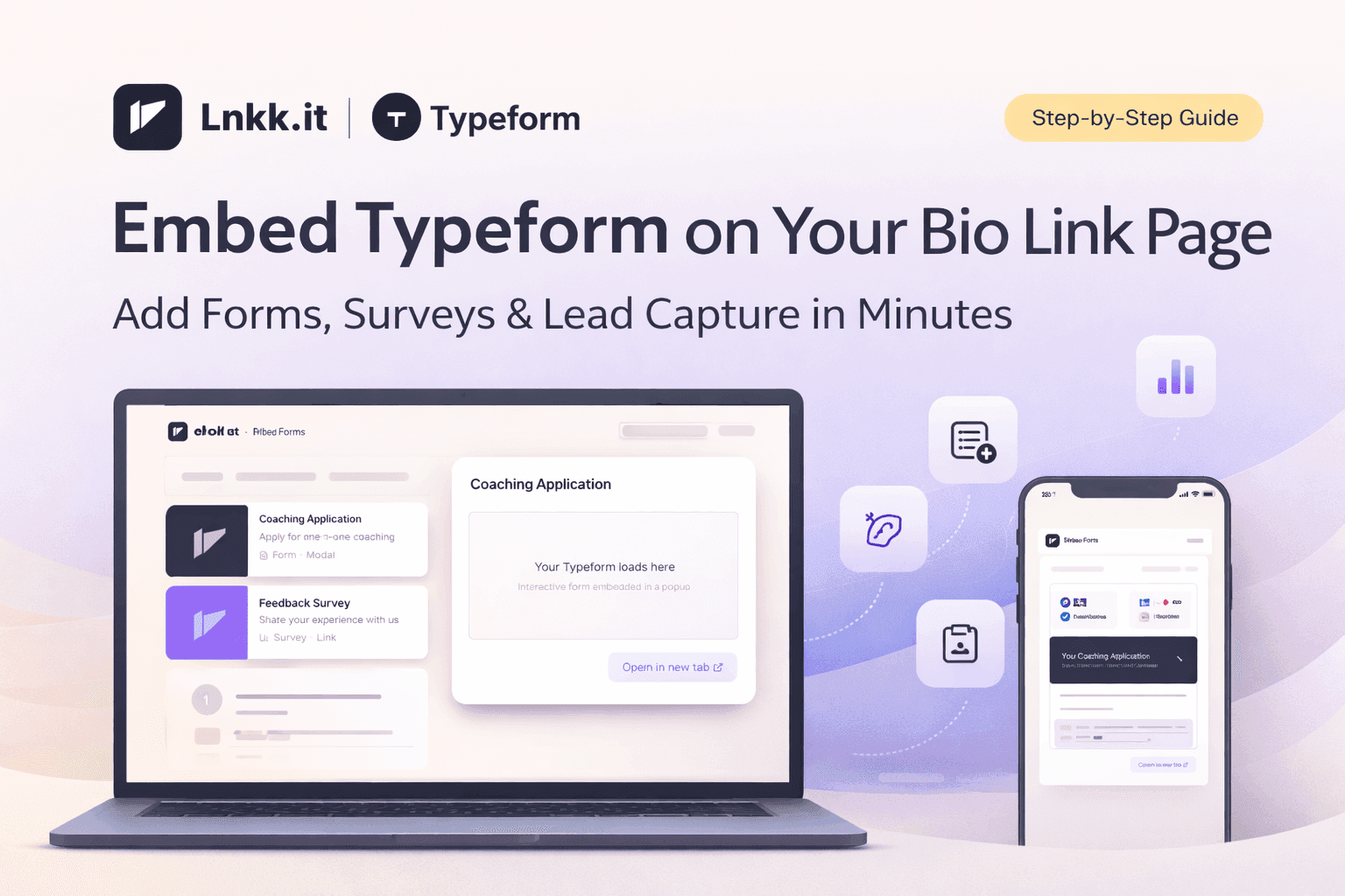 How to Embed Typeform on Your Bio Link Page (Step-by-Step Guide)